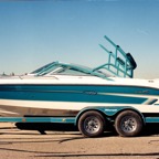 Mid folding wakeboard tower